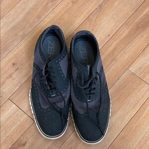 Cole Haan Black and Gray Oxford Shoes